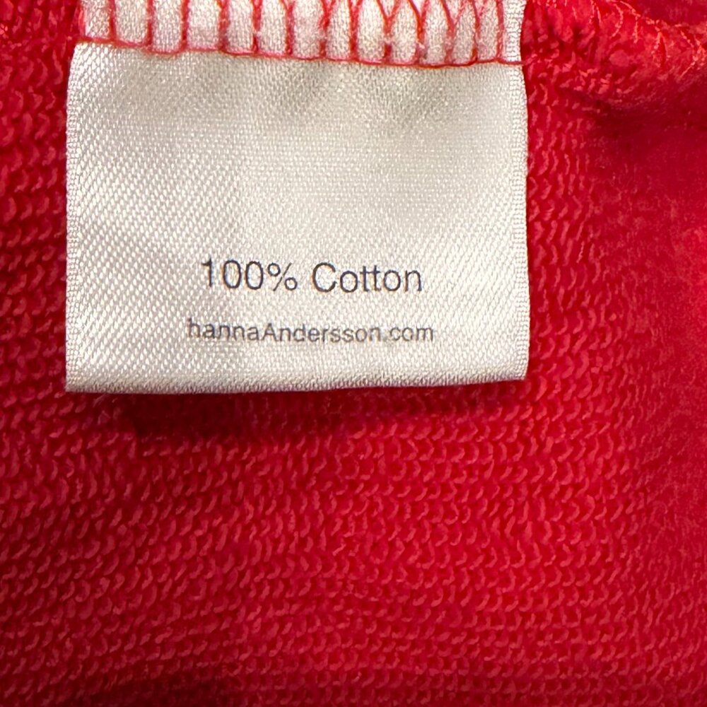 HANNA ANDERSSON kid's red sweatshirt with dog design (110/U.S. 5) - Picture 5 of 5